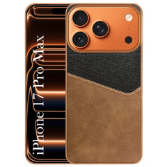 For Apple iPhone 17 Pro Max Back Cover Case (Dual PU Leather Stitch | Professional Minimalist | Soft and Flexible)