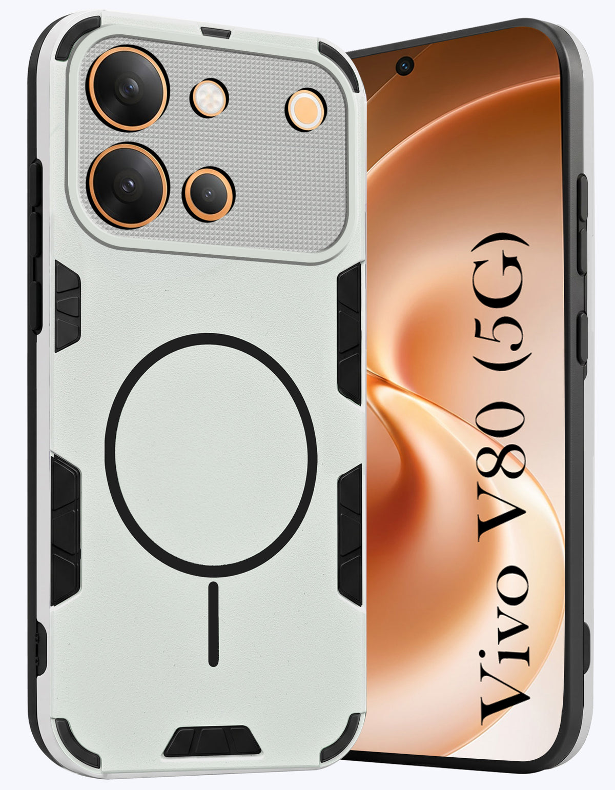 For Vivo V80 5G Back Cover Case (Slim Hybrid Armor | Shockproof Camera Protection | Rugged Dual Layer)