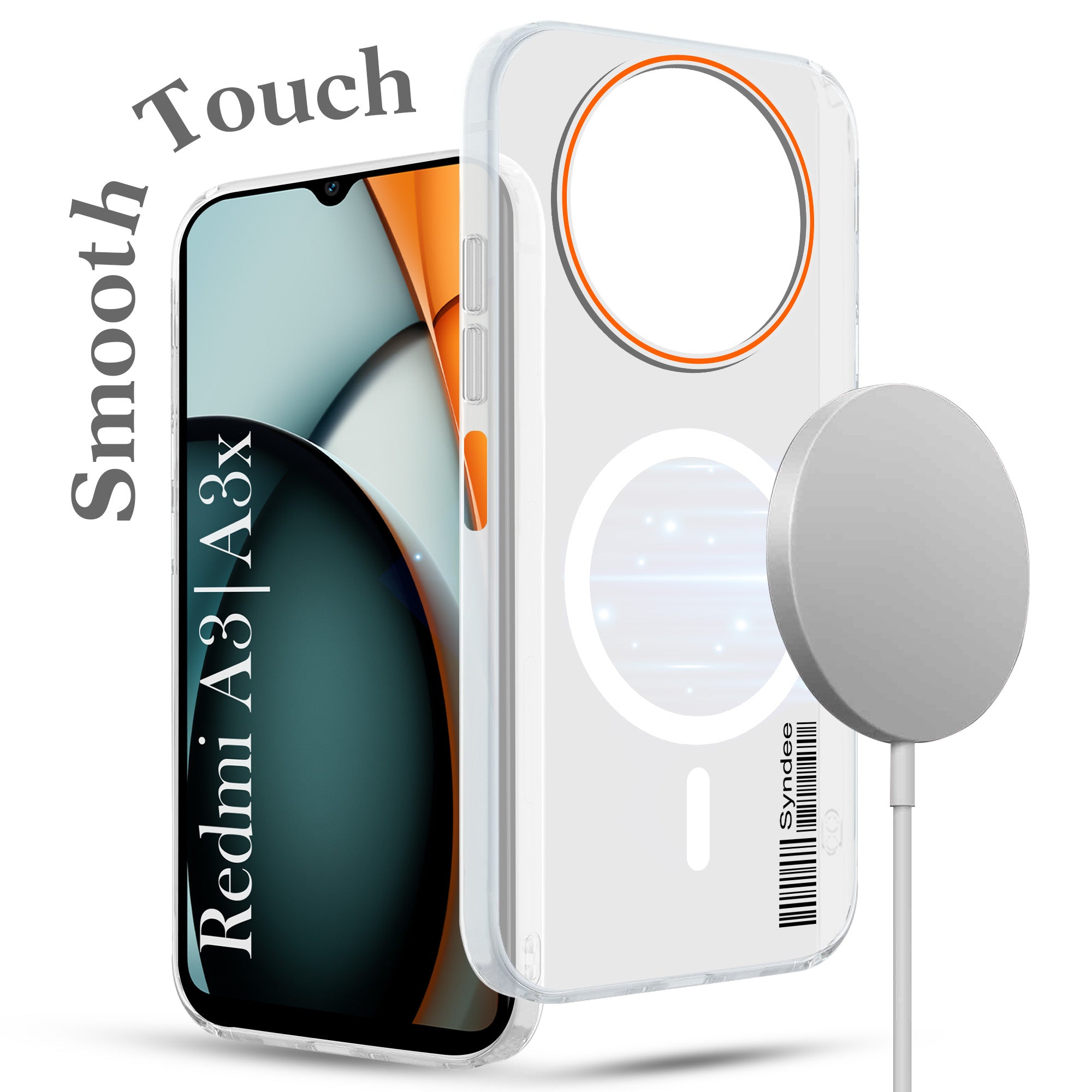 For Redmi A3 2024 | Redmi A3x Back Cover Case (Soft Touch | Camera Bump Protection | MagSafe Compatible | Matte Finish)