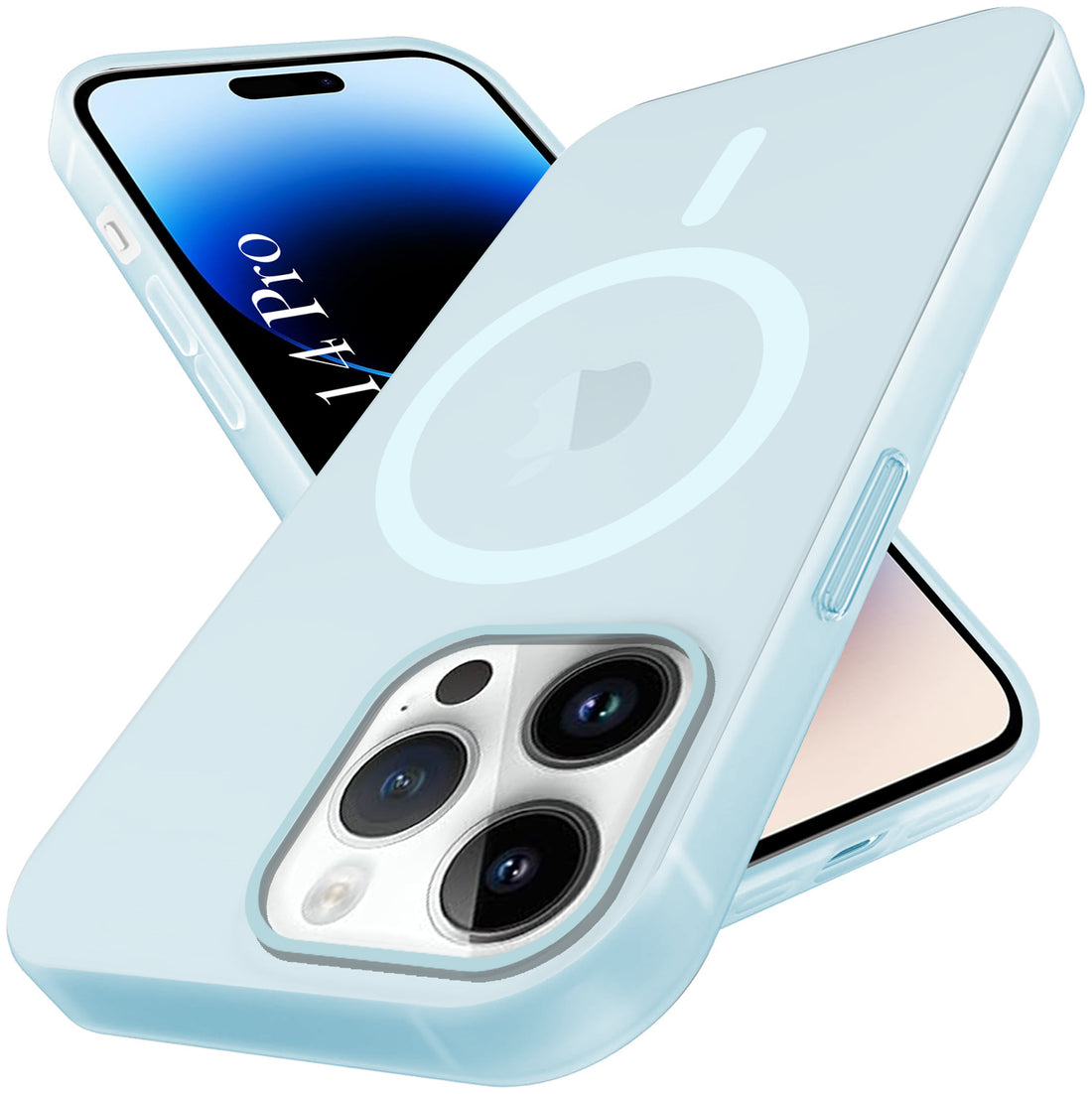 For Apple iPhone 14 Pro Back Cover Case (Frosted Matte Feel | MagSafe Compatible Wireless Charging | Polycarbonate Material)