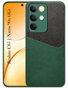 For Realme C85 5G | Realme Narzo 90x Back Cover Case (Dual PU Leather Stitch | Professional Minimalist | Soft and Flexible)
