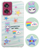 For Motorola Moto Edge 50 Fusion Back Cover Case (3D Cute Cartoons | Hard Back Side Soft | Matte Premium Finish | HD Printing)