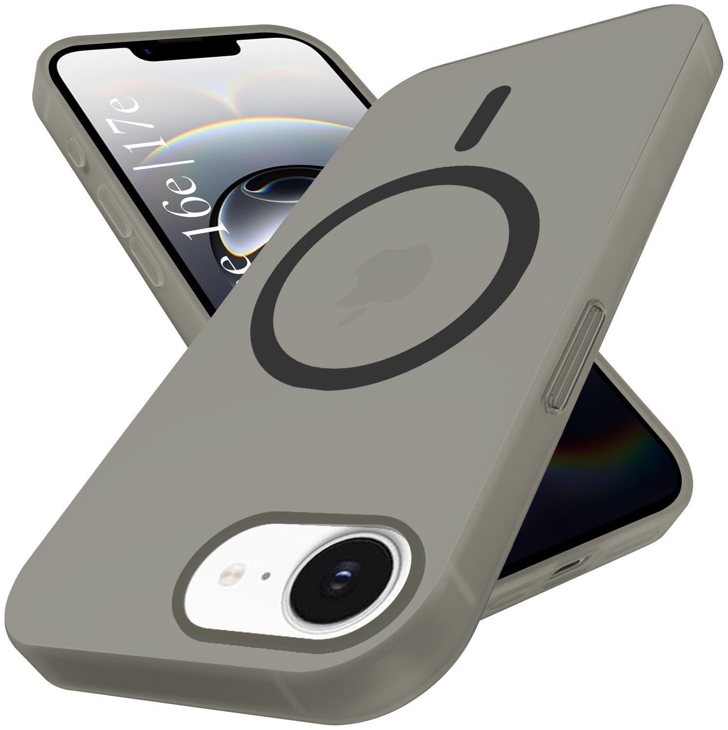 For iPhone 16e | iPhone 17e Back Cover Case (Frosted Matte Feel | MagSafe Compatible Wireless Charging | Polycarbonate Material)