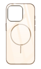 For Apple iPhone 15 Pro Back Cover Case (Crystal Clear Case | MagSafe Wireless Charging Support | Hard Anti Yellow | Camera Protection Bump)
