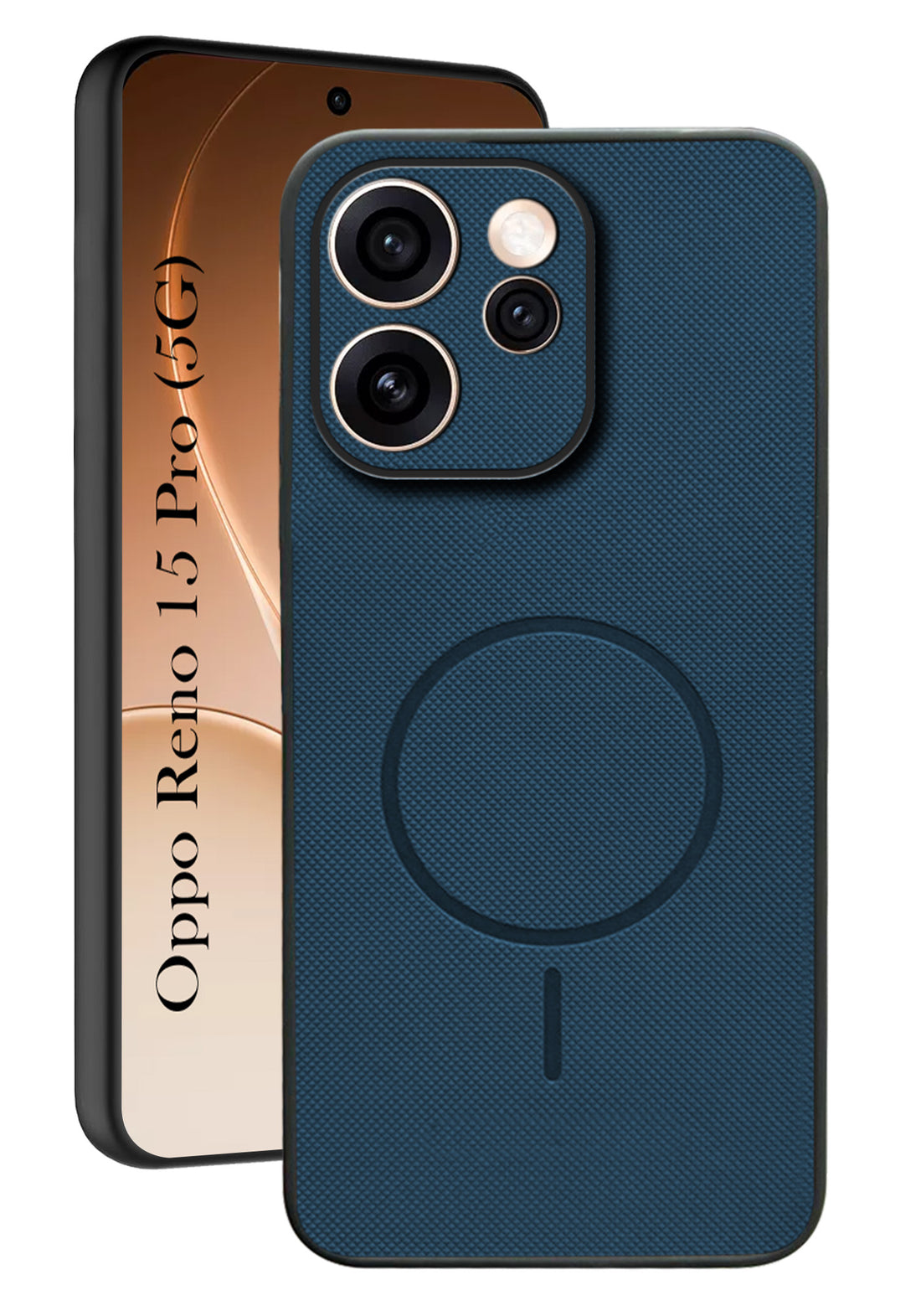 For Oppo Reno15 Pro 5G Back Cover Case PU Leather (Texture Grip Design | Professional Minimalist | Camera Protection | Soft and Flexible)