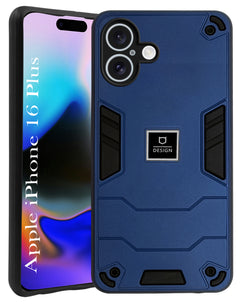 For Apple iPhone 16 Plus Back Cover Case (Lightweight Hybrid Shockproof Polycarbonate)