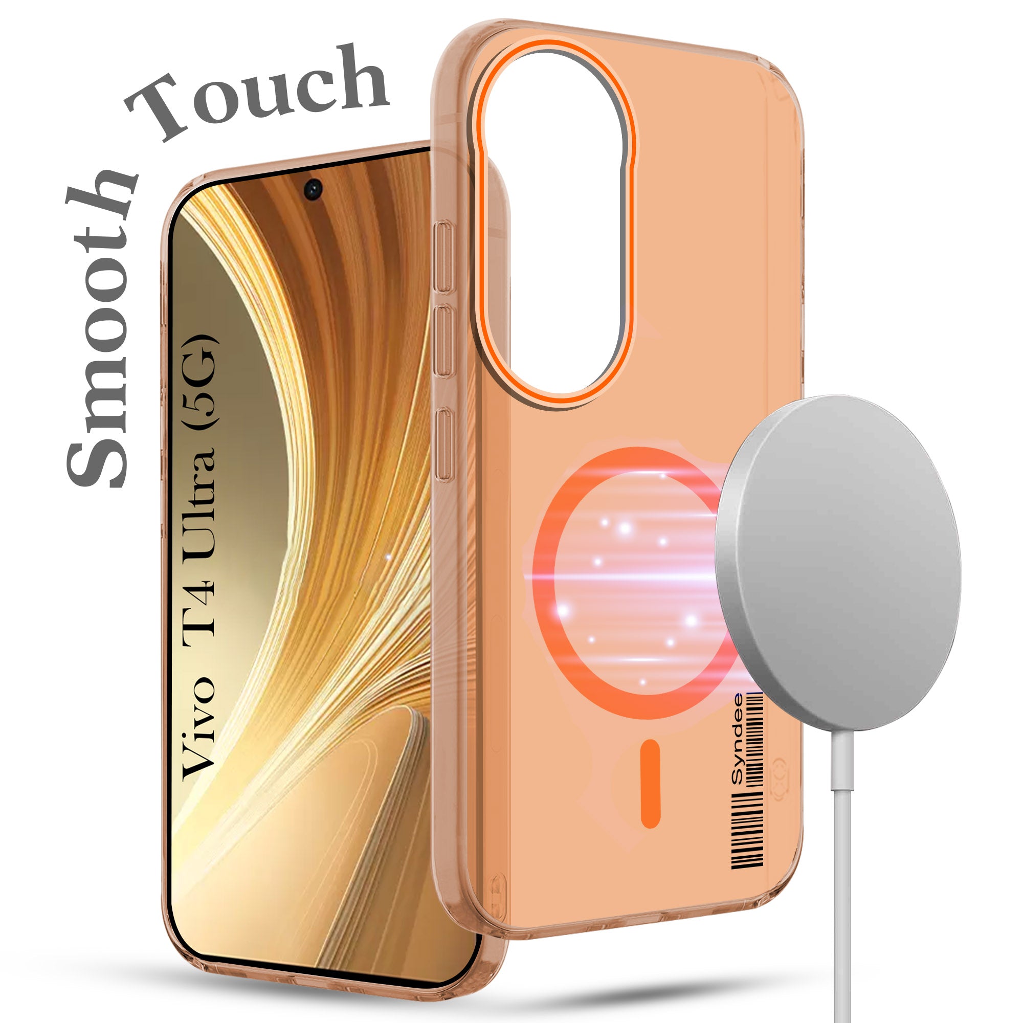 For Vivo T4 Ultra Back Cover Case (Soft Touch | Camera Bump Protection | MagSafe Compatible | Matte Finish)