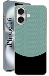 For Apple iPhone 16 Back Cover Case (Elegant PU Leather Finish | Premium Minimalist Professional | Camera Protection Bump)