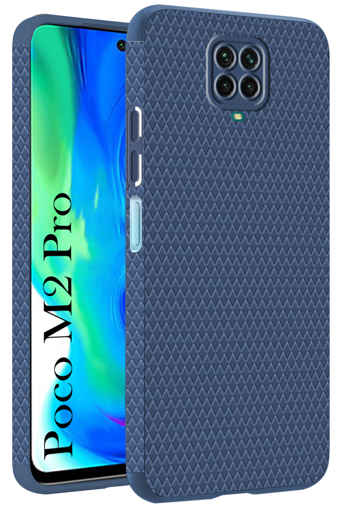 For Poco M2 Pro Back Cover Case (Liquid Silicone | Side Grip | Camera Protection)