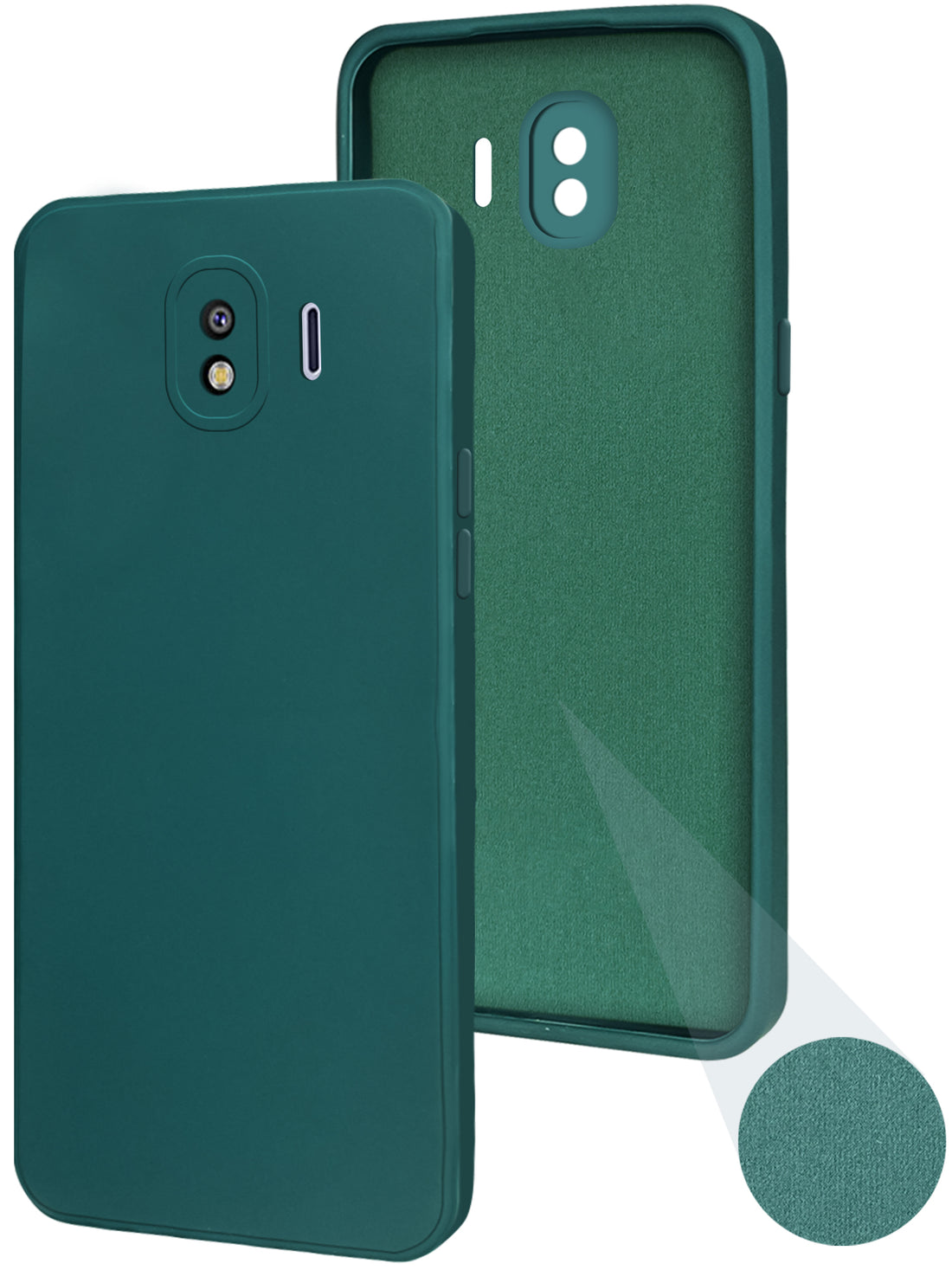 For Samsung Galaxy J4 Back Cover ( Silicone Clear Shockproof Case with Camera Protection | Soft and Flexible | Transparent)