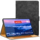 For Lenovo Tab P11 Gen 2 11.5 Inch (X350XU) Flip Cover Folio Cover (PU Leather | Multi-Angle Smart Stand | Card Storage Slots | Silicone Back Pouch)