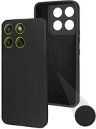 For Motorola Moto Edge 70 Back Cover Case (Matte Finish Silicone with Inside Fiber cloth)