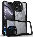 For Apple iPhone 16 Pro Max Back Cover Case ( Shockproof with Polycarbonate Clear Panel | Professional)