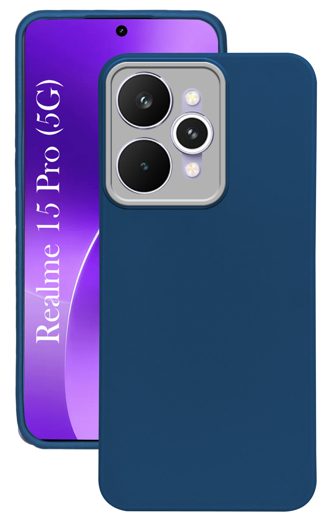 For Realme 15 Pro Back Cover Case ( Dual Color Matte Finish | Full Camera Protection | Sleek and Professional)