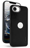 For Apple iPhone 16e | iPhone 17e Back Cover Case (Textured Grip Design | Micro-Fiber Cloth Inside | Slim and Light Weight | Soft Touch and Feel | Black)