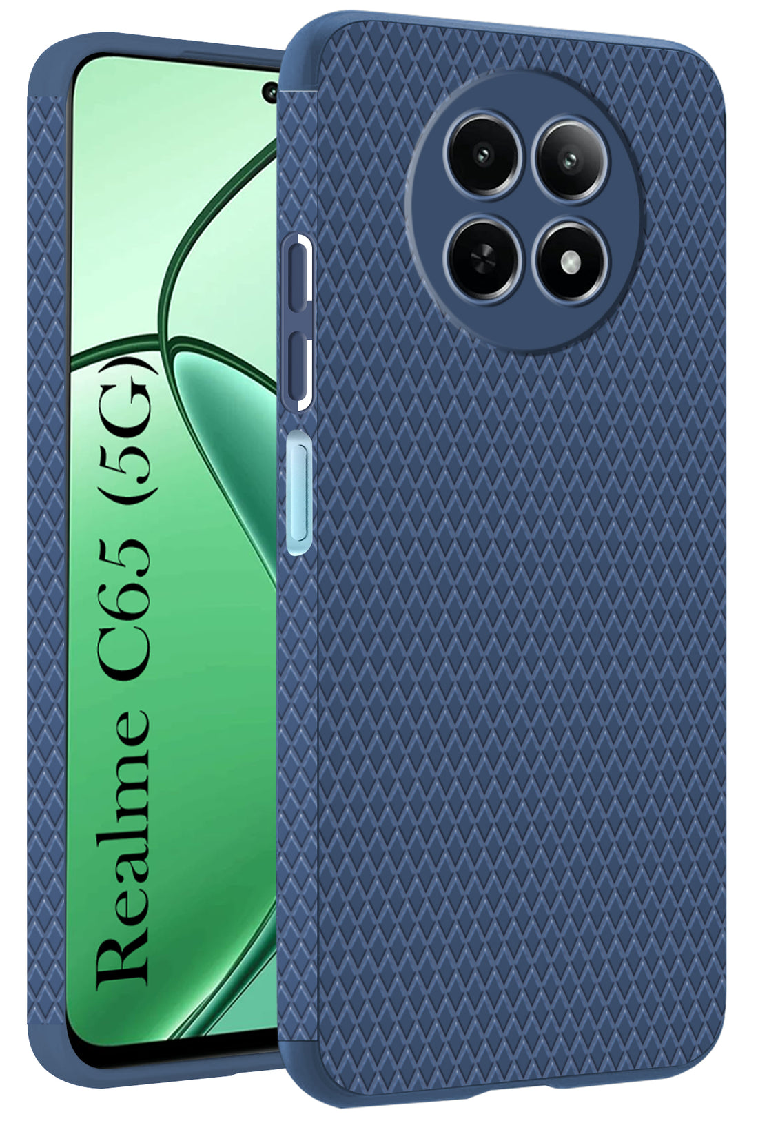 For Realme C65 5G Back Cover Case (Liquid Silicone | Side Grip | Camera Protection)