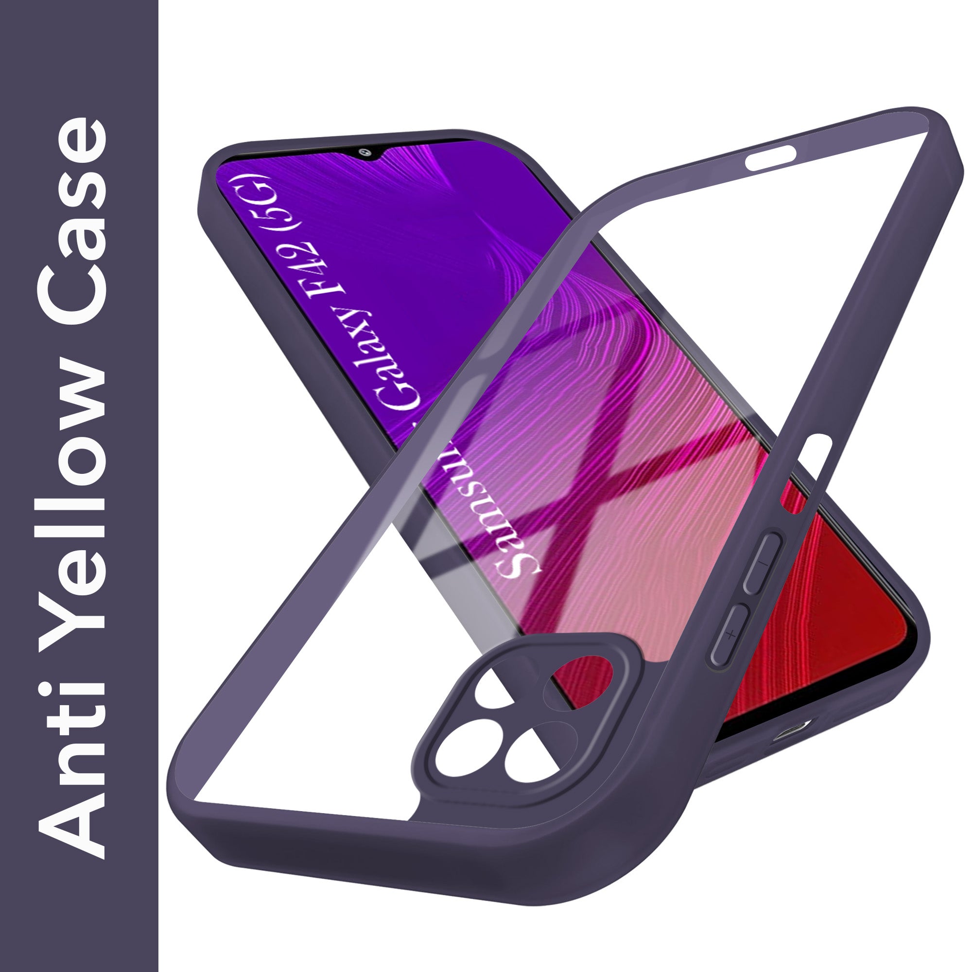 For Samsung Galaxy F42 5G Back Cover Case Ultra-Hybrid (Lifetime Anti Yellow | Anti Scratch | Crystal Clear Shockproof)