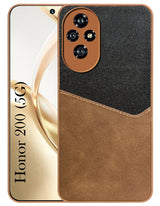 For Honor 200 5G Back Cover Case (Dual PU Leather Stitch | Professional Minimalist | Soft and Flexible)
