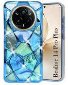 For Realme 14 Pro Plus 5G Back Cover Case ( Dual Design Glitter Sparkle and Detachable Diamond Print Case | Soft and Flexible)