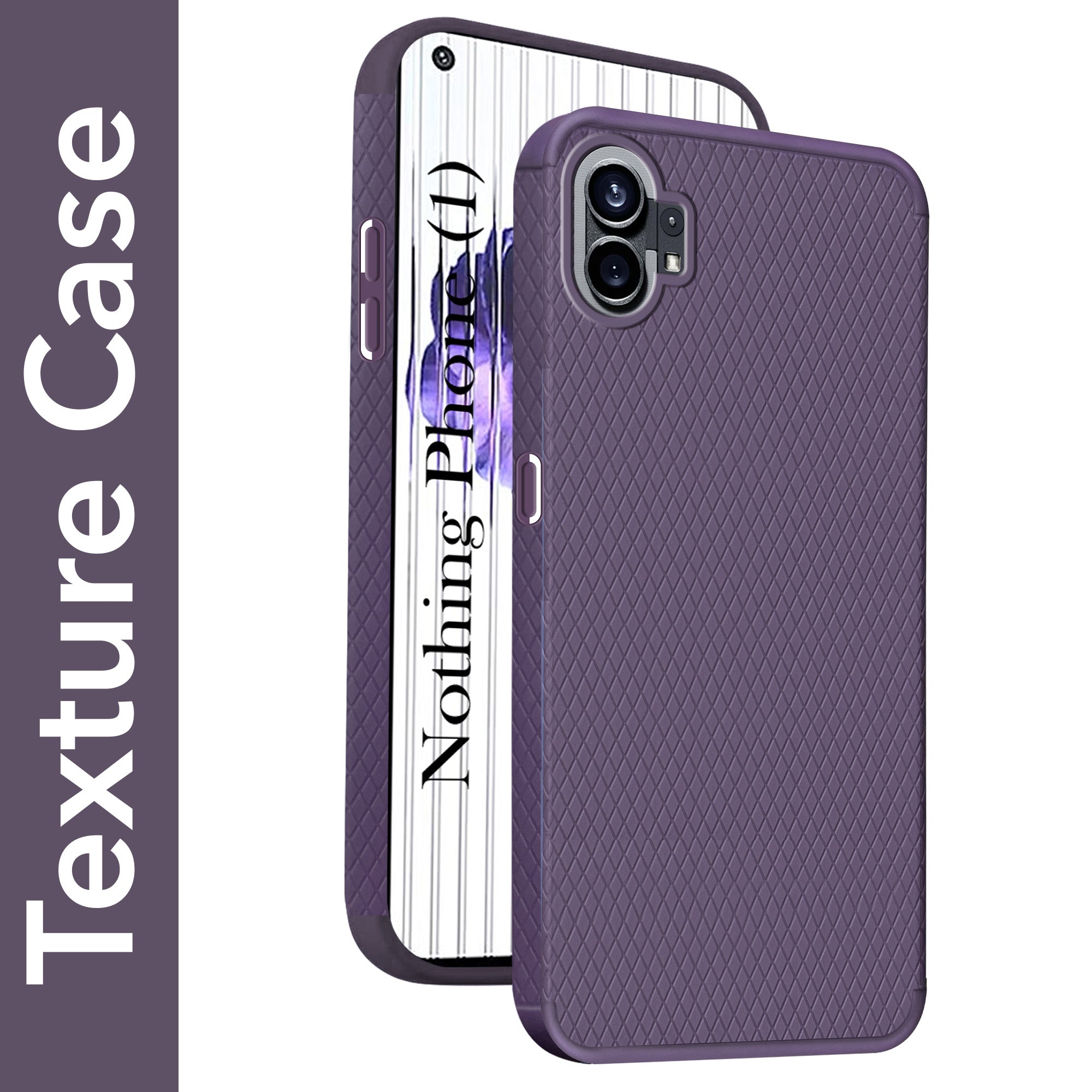 For Nothing Phone 1 Back Cover Case (Liquid Silicone | Side Grip | Camera Protection)