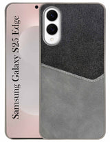 For Samsung Galaxy S25 Edge (Dual PU Leather Stitch | Professional Minimalist | Soft and Flexible)