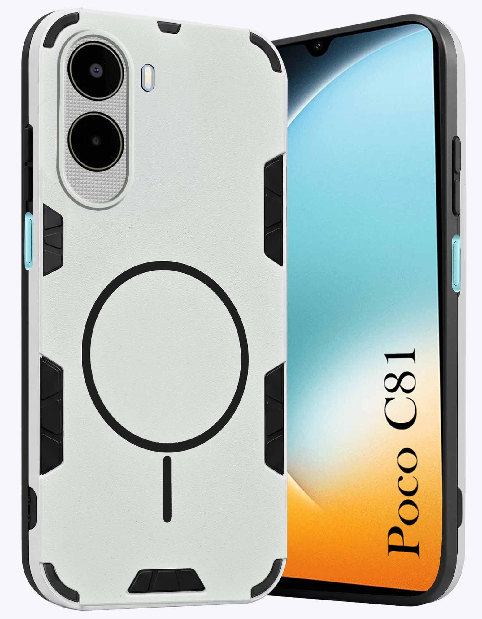 For Poco C81 Back Cover Case (Slim Hybrid Armor | Shockproof Camera Protection | Rugged Dual Layer)