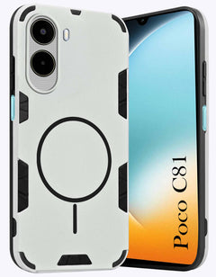 For Poco C81 Back Cover Case (Slim Hybrid Armor | Shockproof Camera Protection | Rugged Dual Layer)
