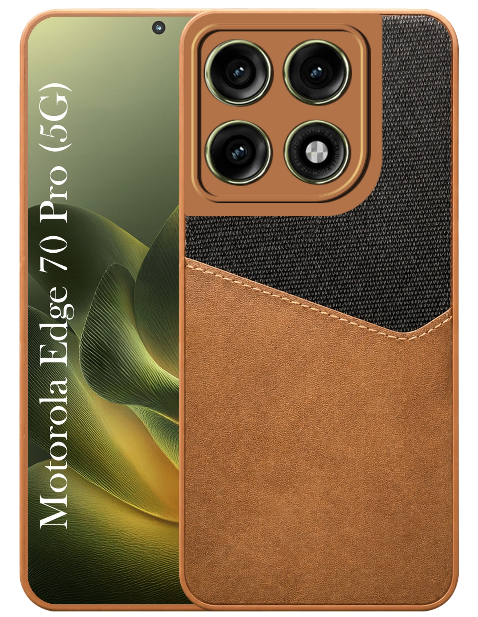 For Motorola Moto Edge 70 Pro Back Cover Case (Dual PU Leather Stitch | Professional Minimalist | Soft and Flexible)