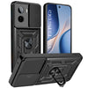 For Vivo T5 Pro 5G Back Cover Case Hybrid Armor (Sliding Shutter Camera Protection | Polycarbonate |Ring Holder Kickstand)