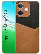 For Oppo A5 Pro Back Cover Case (Dual PU Leather Stitch | Professional Minimalist | Soft and Flexible)