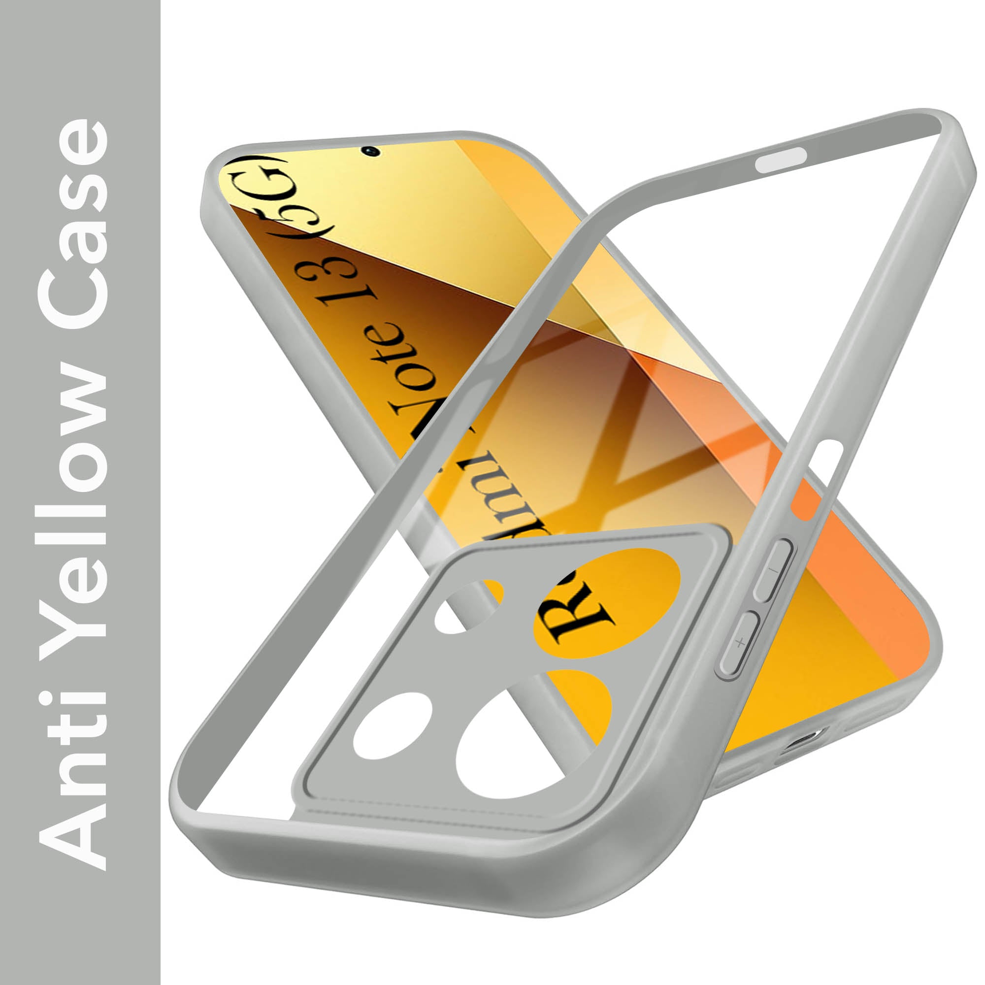 For Xiaomi Redmi Note 13 5G Back Cover Case (Lifetime Anti Yellow | Anti Scratch | Crystal Clear Shockproof)