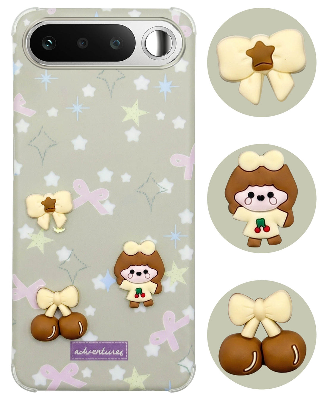 For Realme 16 Back Cover Case (3D Cute Cartoons | Hard Back Side Soft | Matte Premium Finish | HD Printing)