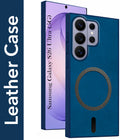 For Samsung Galaxy S26 Ultra Back Cover Case Leather Finish (MagSafe Compatible Wireless Charging | Soft Touch | Camera Bump Protection)