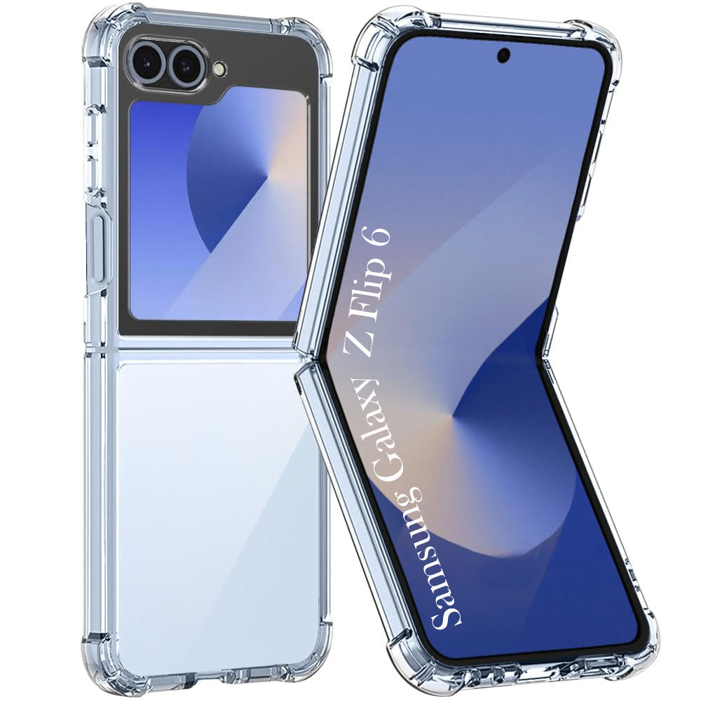 For Samsung Galaxy Z Flip 6 5G | Samsung Galaxy Z Flip 7 FE Back Cover (Shockproof Crystal Clear Case |  Drop & Camera Protection | Hard Polycarbonate)