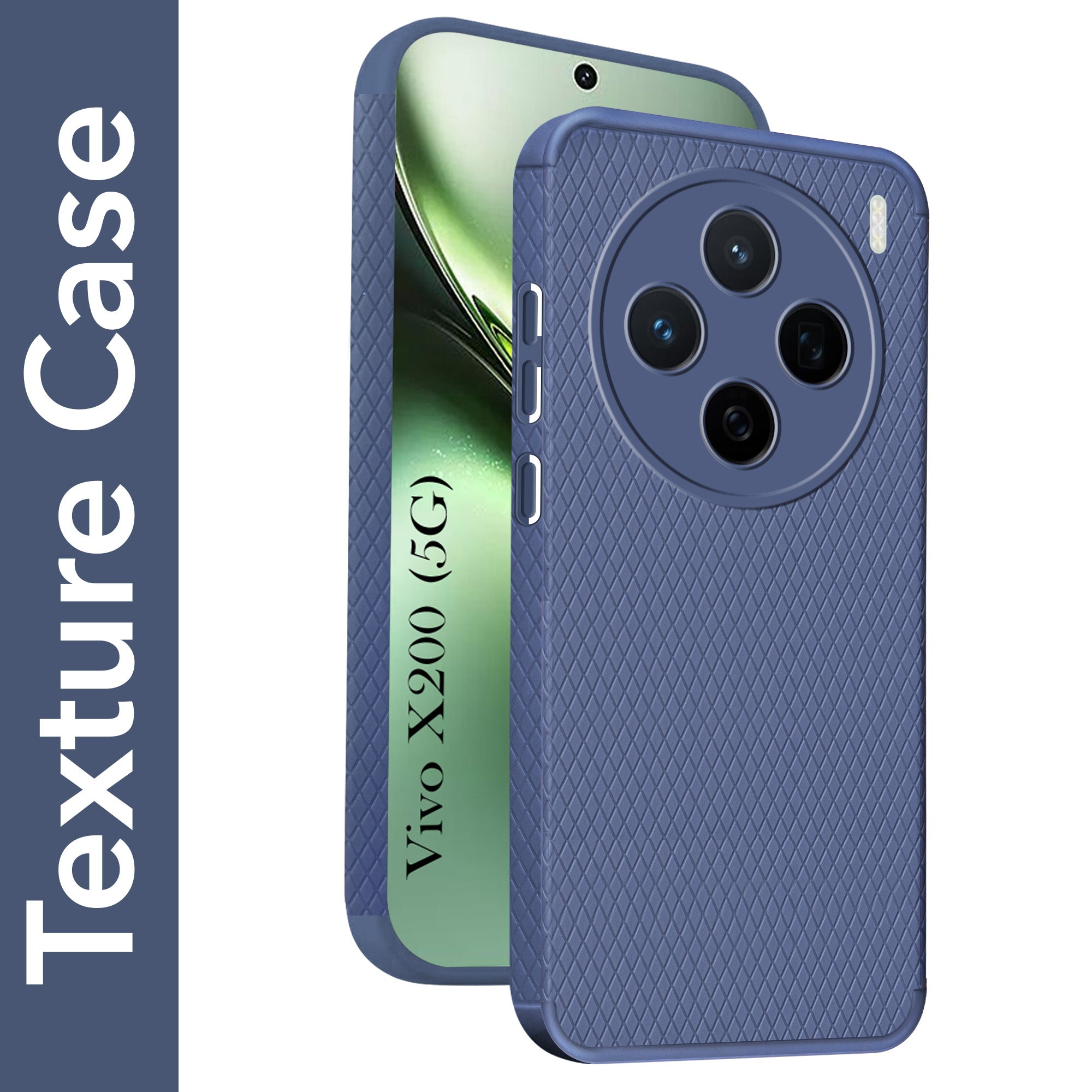 For Vivo X200 5G Back Cover Case (Liquid Silicone | Side Grip | Camera Protection)