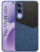 For Vivo V70 FE 5G Back Cover Case (Dual PU Leather Stitch | Professional Minimalist | Soft and Flexible)