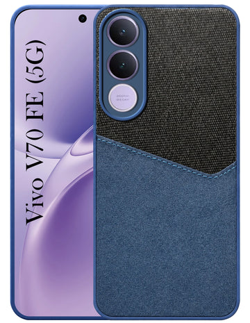 For Vivo V70 FE 5G Back Cover Case (Dual PU Leather Stitch | Professional Minimalist | Soft and Flexible)