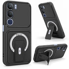 For Vivo Y29 Back Case Cover Metallic (Hybrid Armor Kickstand | MagSafe Compatible | Camera Protection Shockproof)