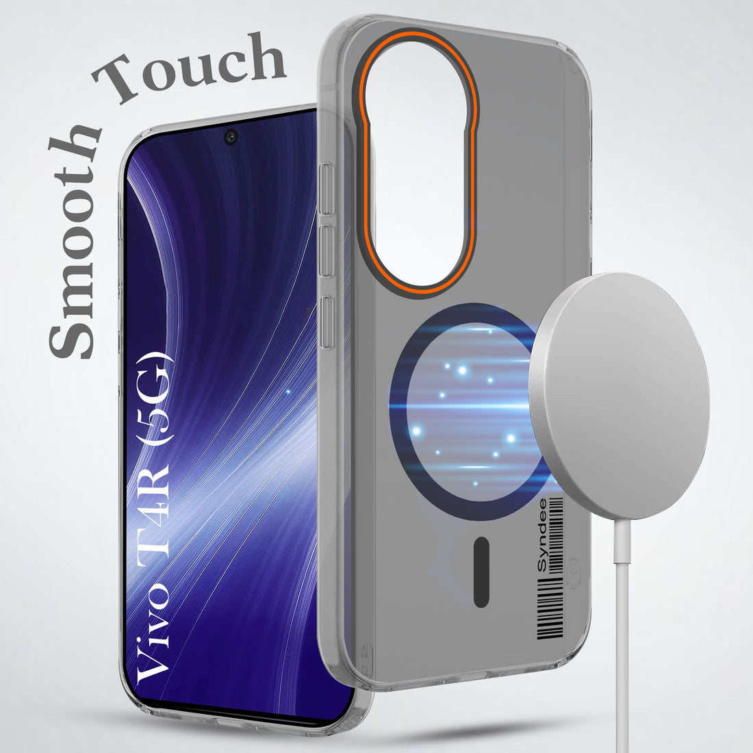 For Vivo T4R Back Cover Case (Soft Touch | Camera Bump Protection | MagSafe Compatible | Matte Finish)