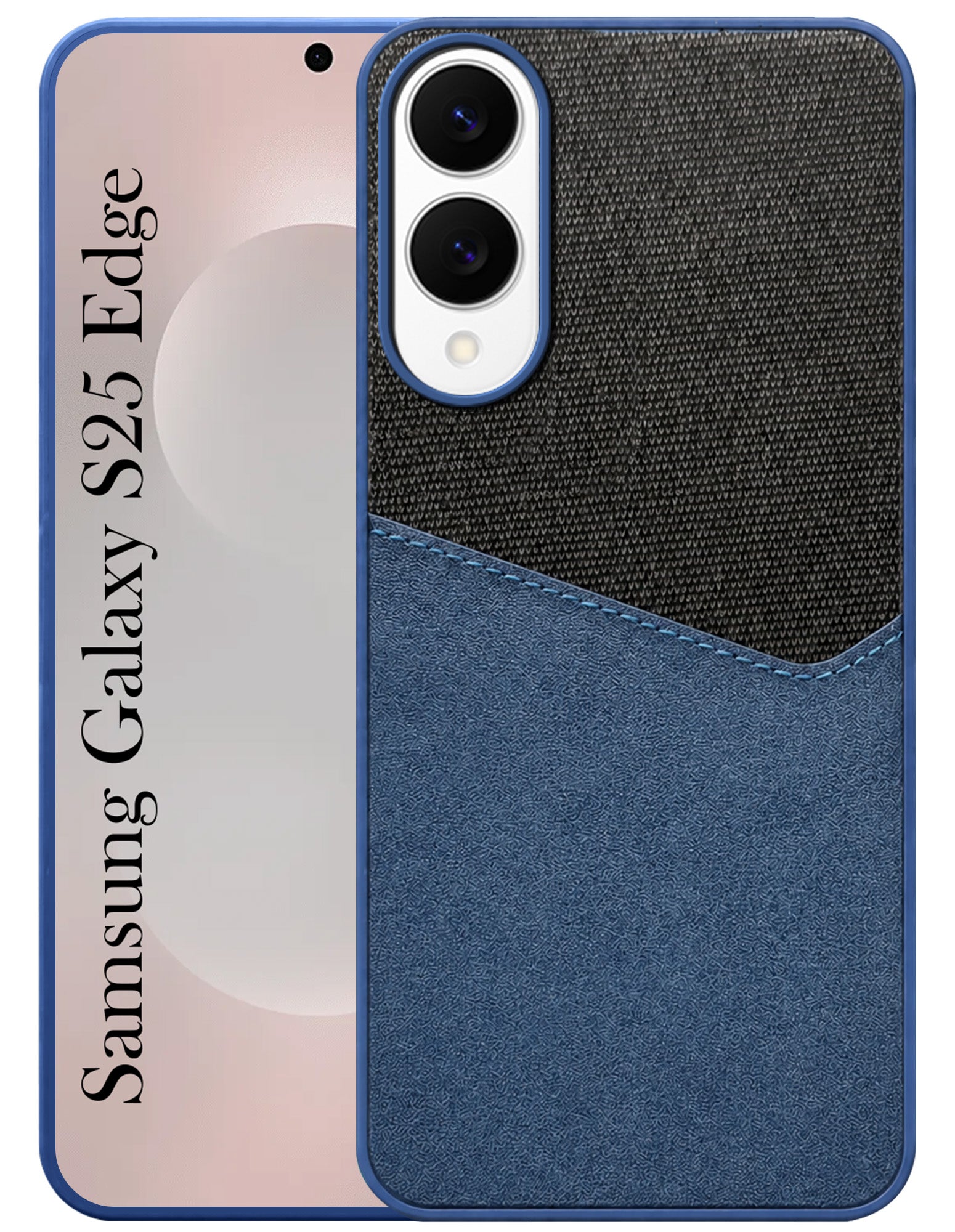 For Samsung Galaxy S25 Edge (Dual PU Leather Stitch | Professional Minimalist | Soft and Flexible)