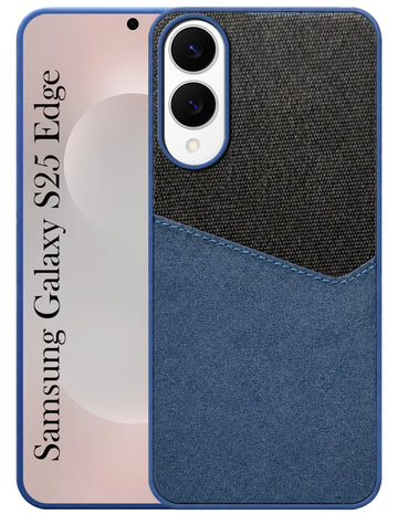 For Samsung Galaxy S25 Edge (Dual PU Leather Stitch | Professional Minimalist | Soft and Flexible)