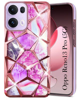 For Oppo Reno13 Pro 5G | Oppo Reno 13 Pro 5G  Back Cover Case Girls (Dual Design Glitter Sparkle and Detachable Diamond Print Case | Soft and Flexible)