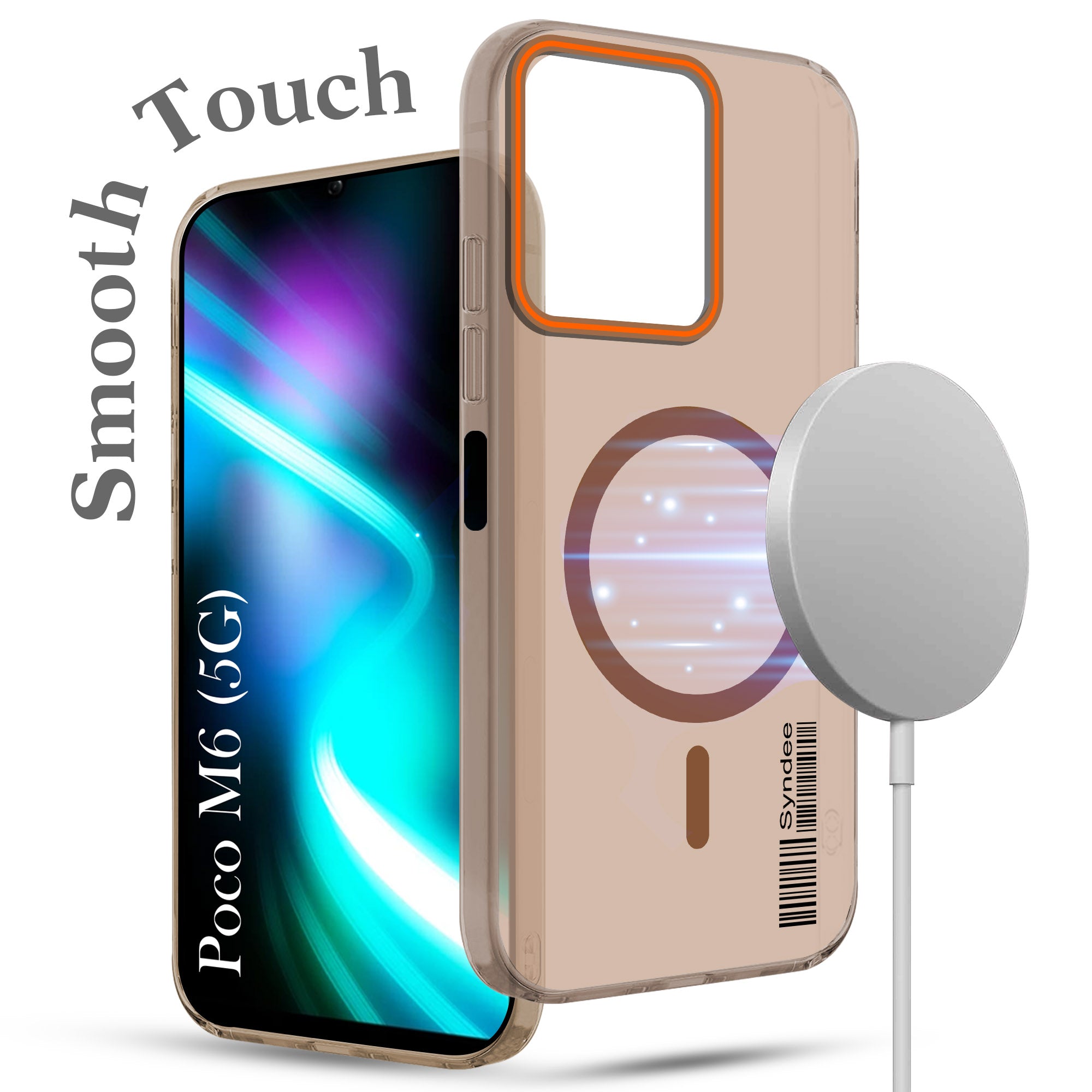 For Poco M6 5G Back Cover Case (Soft Touch | Camera Bump Protection | MagSafe Compatible | Matte Finish)