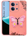 For Redmi 15C Back Cover Case (Soft ButterFly Embroidery | Women Teen Girls | Camera Protection| Matte Silicone)