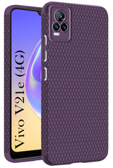 For Vivo V21e 4G Back Cover Case (Liquid Silicone | Side Grip | Camera Protection)