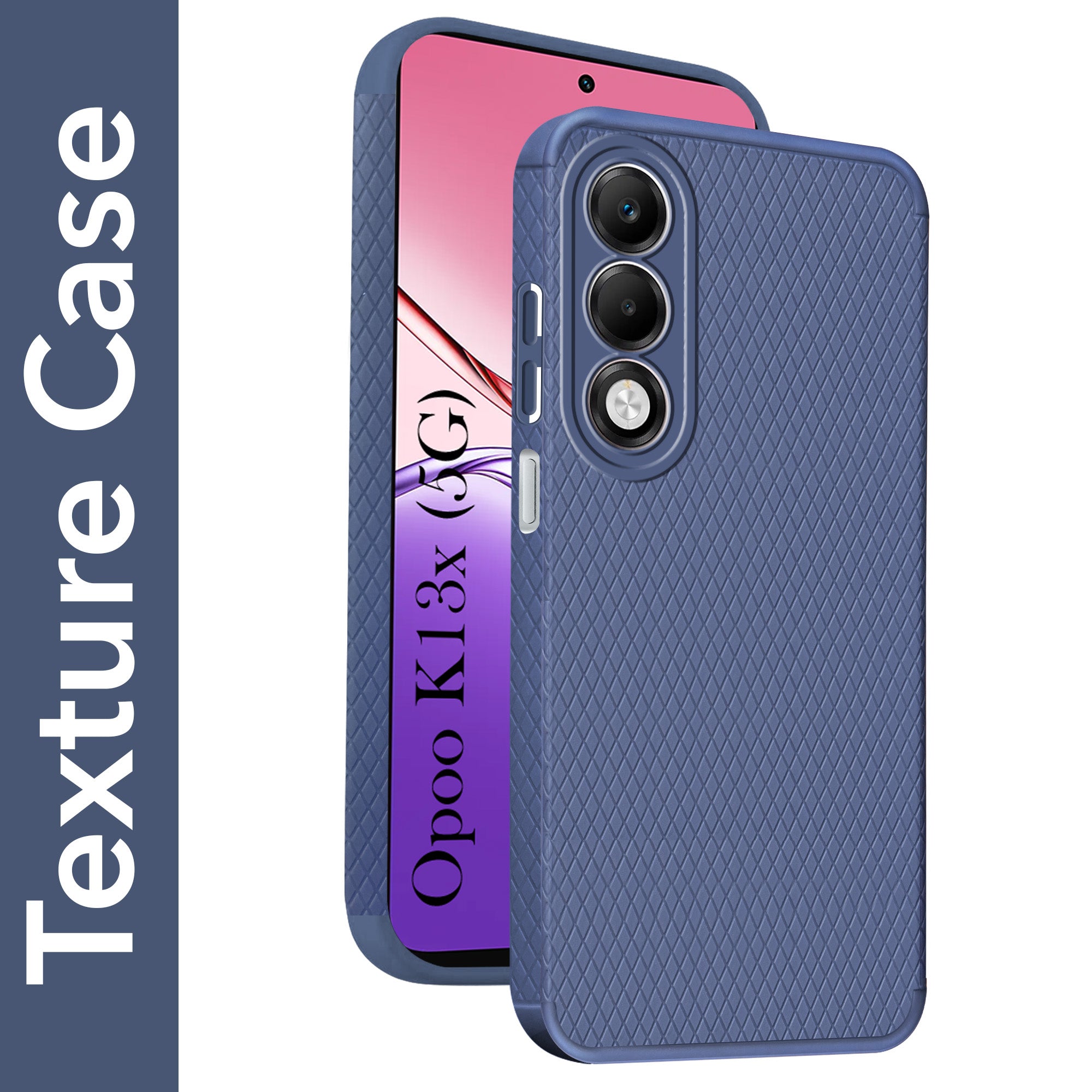 For Oppo K13X Back Cover Case Liquid Silicone (Camera Protection | Side Grip Texture | Soft and Flexible)