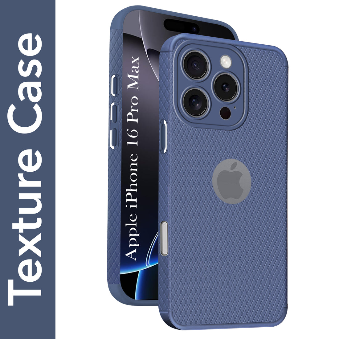 For Apple iPhone 16 Pro Max Back Cover Case (Liquid Silicone | Side Grip | Camera Protection)