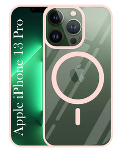 For Apple iPhone 13 Pro Back Cover Case (MagSafe Compatible Wireless Charging | Hybrid Camera Bump Protection | Shockproof Polycarbonate Material)