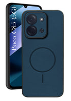 For Poco C85 5G Back Cover Case PU Leather (Texture Grip Design | Professional Minimalist | Camera Protection | Soft and Flexible)