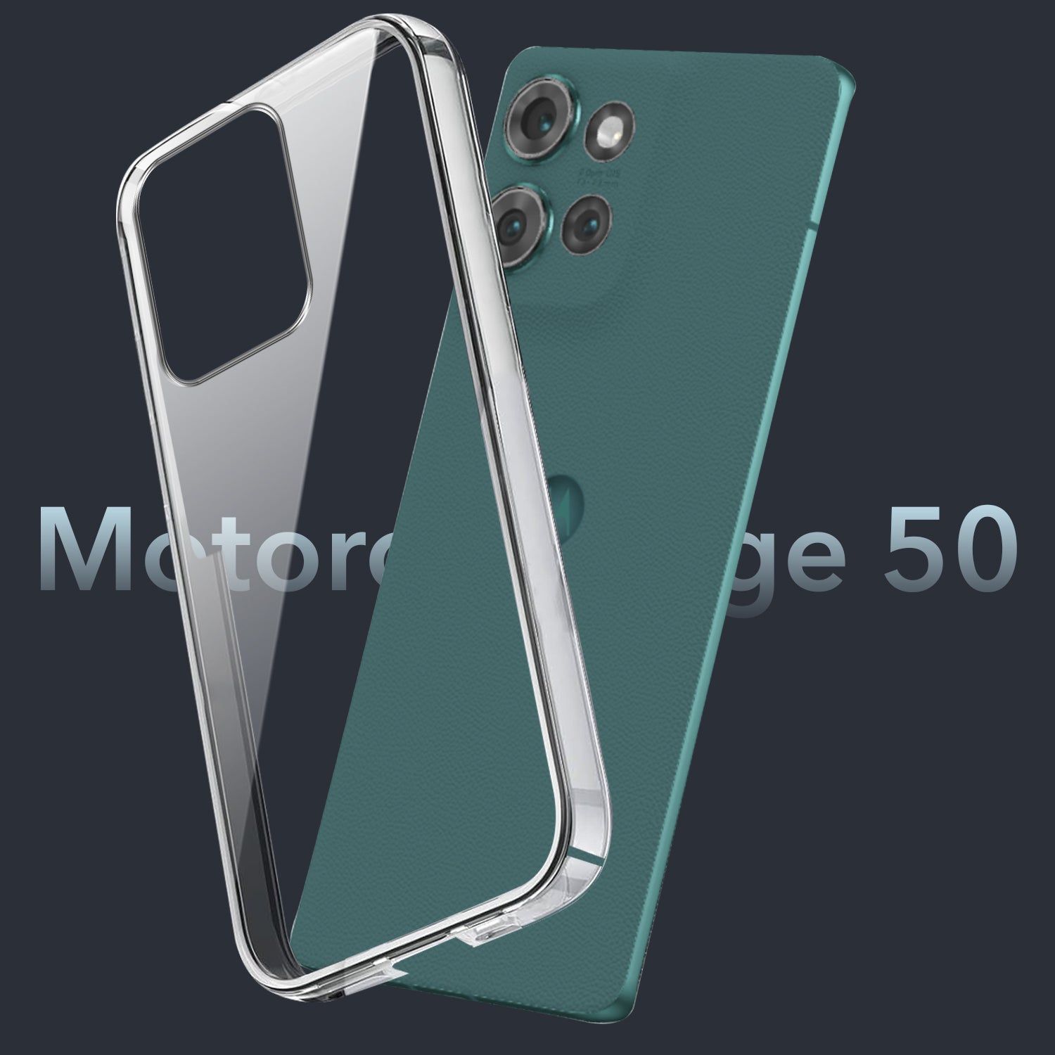 For Motorola Moto Edge 50 5G Back Cover (Hard Anti Yellow Clear Case | Drop & Camera Protection | Shockproof Polycarbonate)